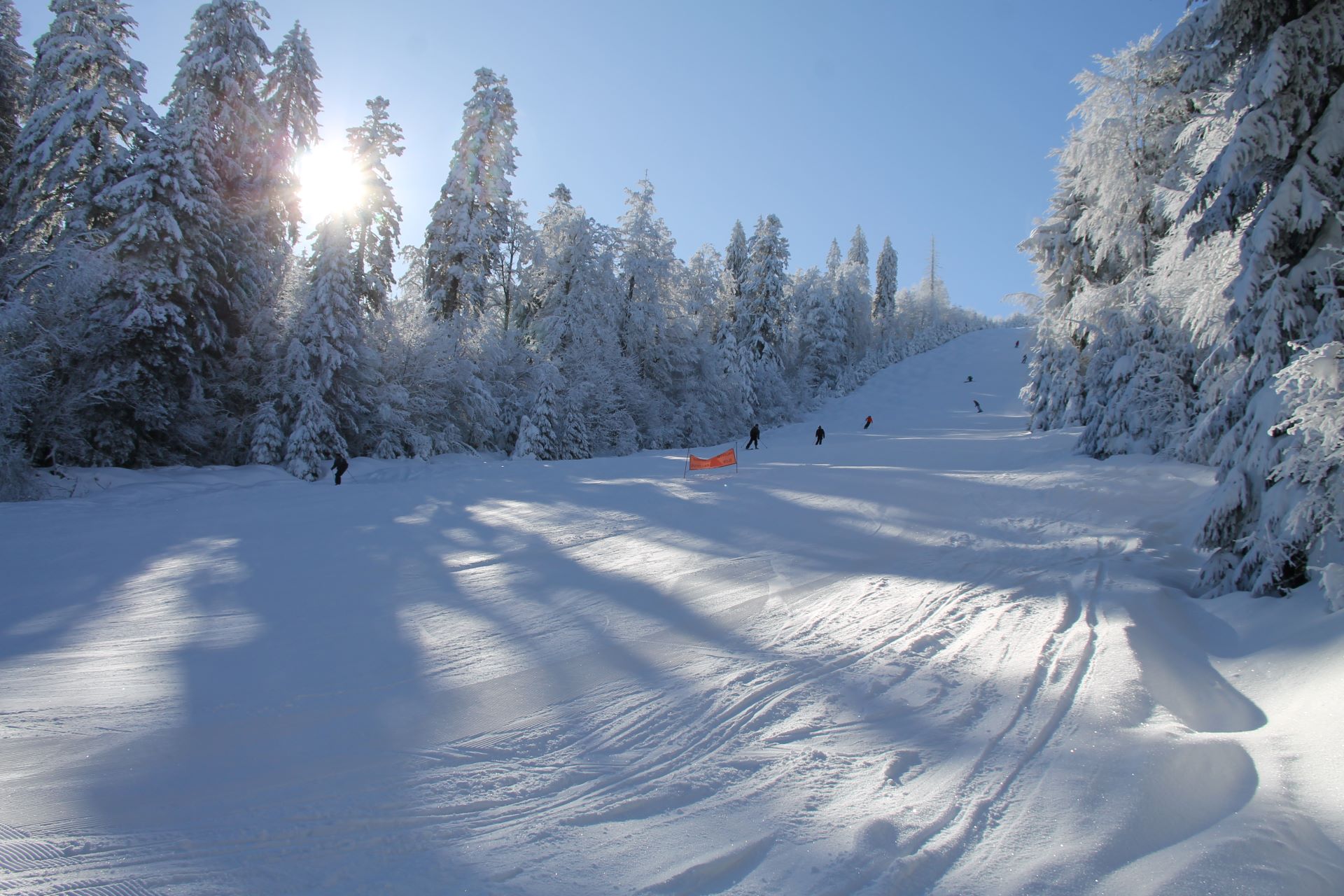 une piste de ski à Gérardmer