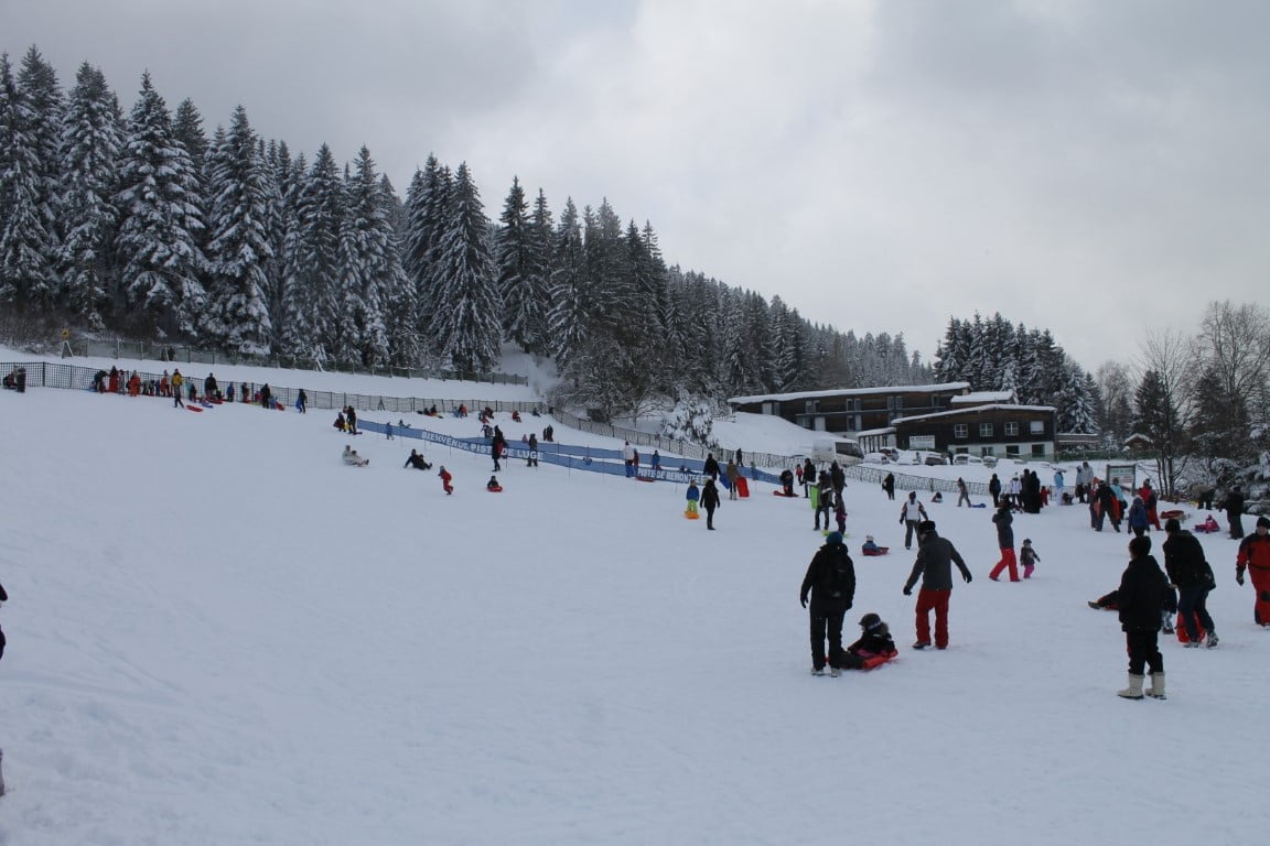 Luge dans les Vosges à la station de ski de Gérardmer